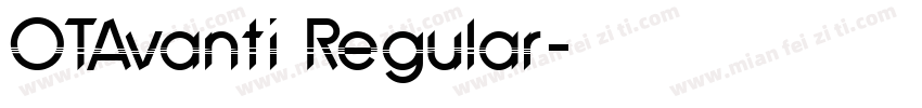 OTAvanti Regular字体转换